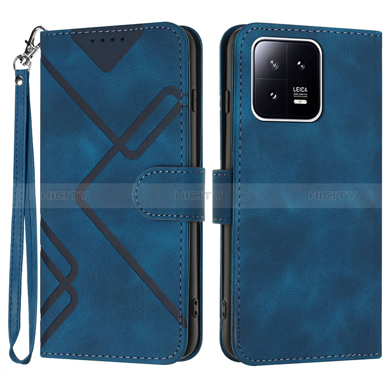 Custodia Portafoglio In Pelle Cover con Supporto YX2 per Xiaomi Mi 13 Pro 5G Blu
