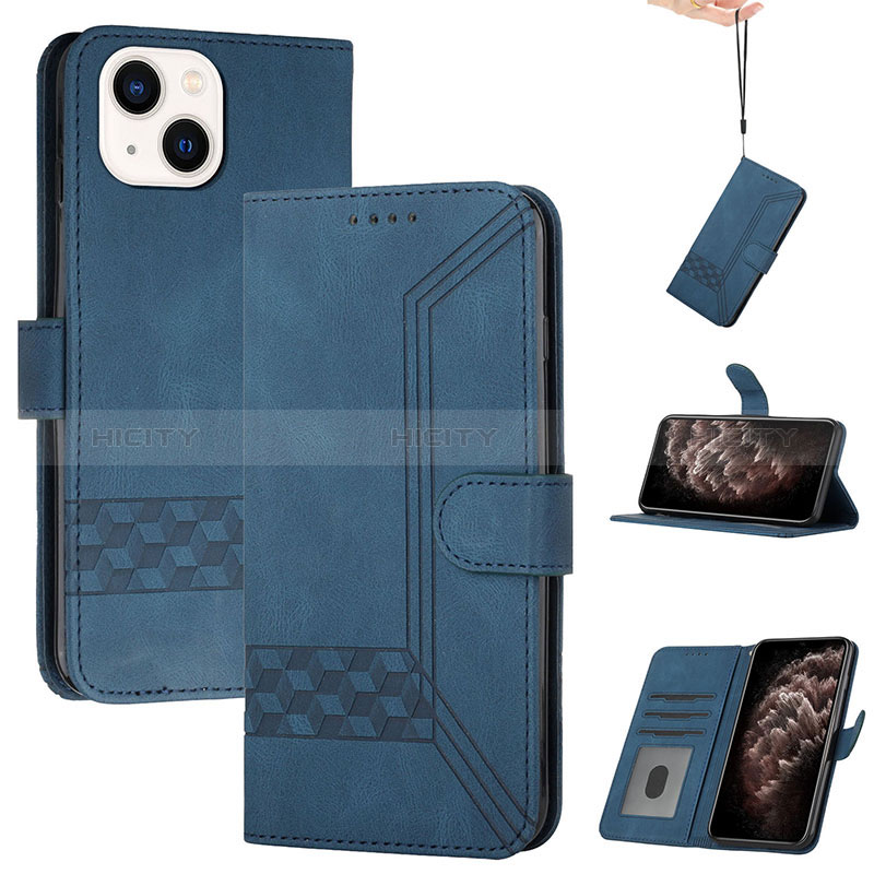 Custodia Portafoglio In Pelle Cover con Supporto YX4 per Apple iPhone 15 Plus