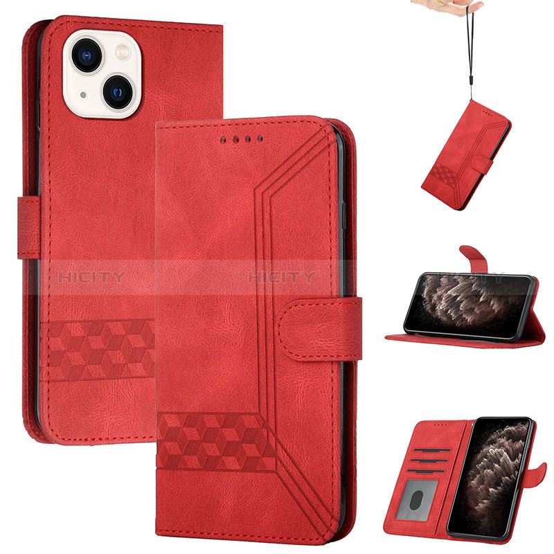 Custodia Portafoglio In Pelle Cover con Supporto YX4 per Apple iPhone 15 Plus