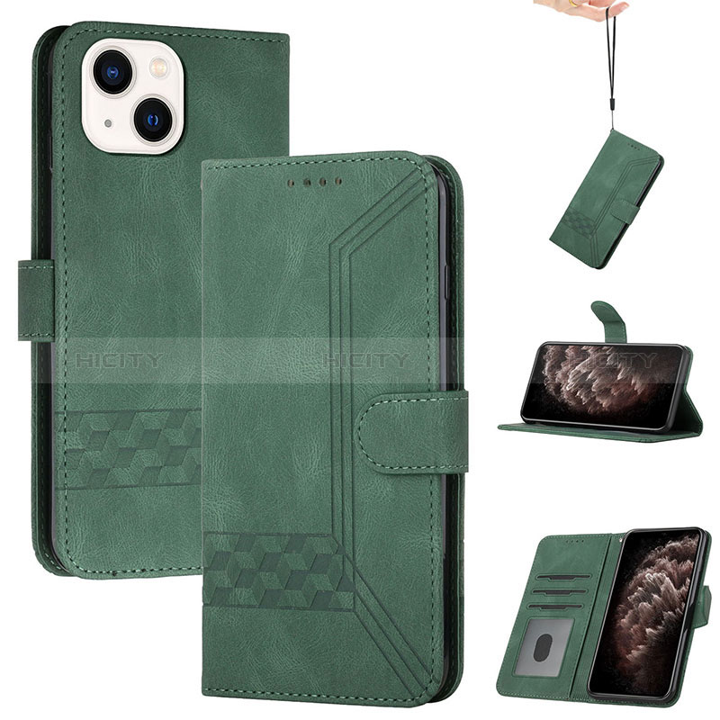 Custodia Portafoglio In Pelle Cover con Supporto YX4 per Apple iPhone 15 Plus