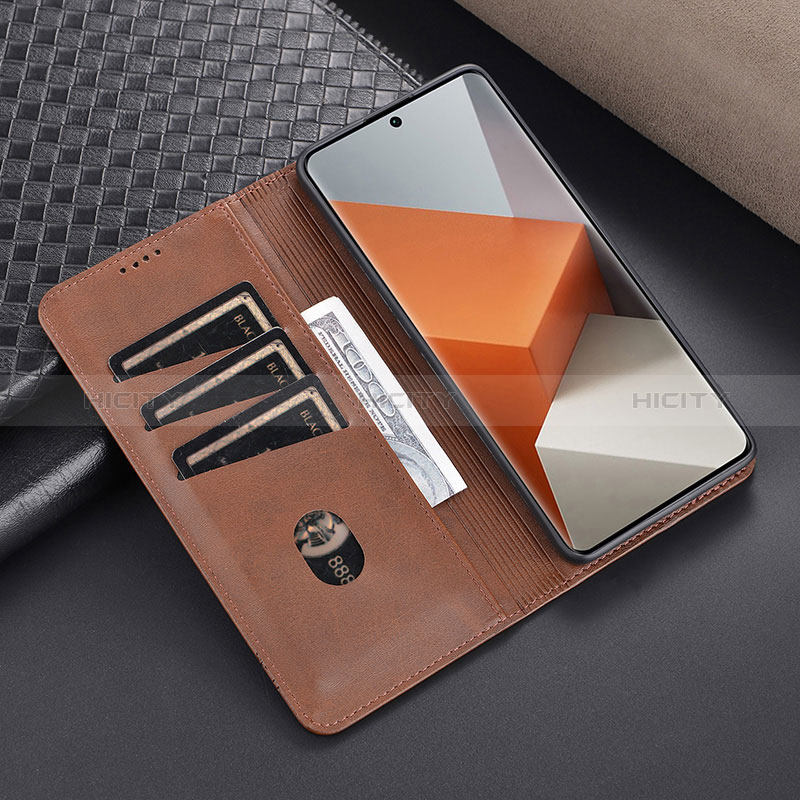 Custodia Portafoglio In Pelle Cover con Supporto YZ1 per Xiaomi Redmi Note 13 Pro 5G