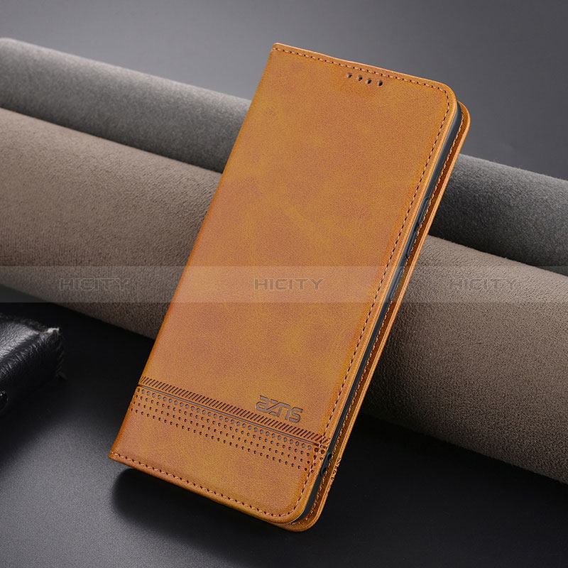 Custodia Portafoglio In Pelle Cover con Supporto YZ1 per Xiaomi Redmi Note 13 Pro 5G Marrone Chiaro
