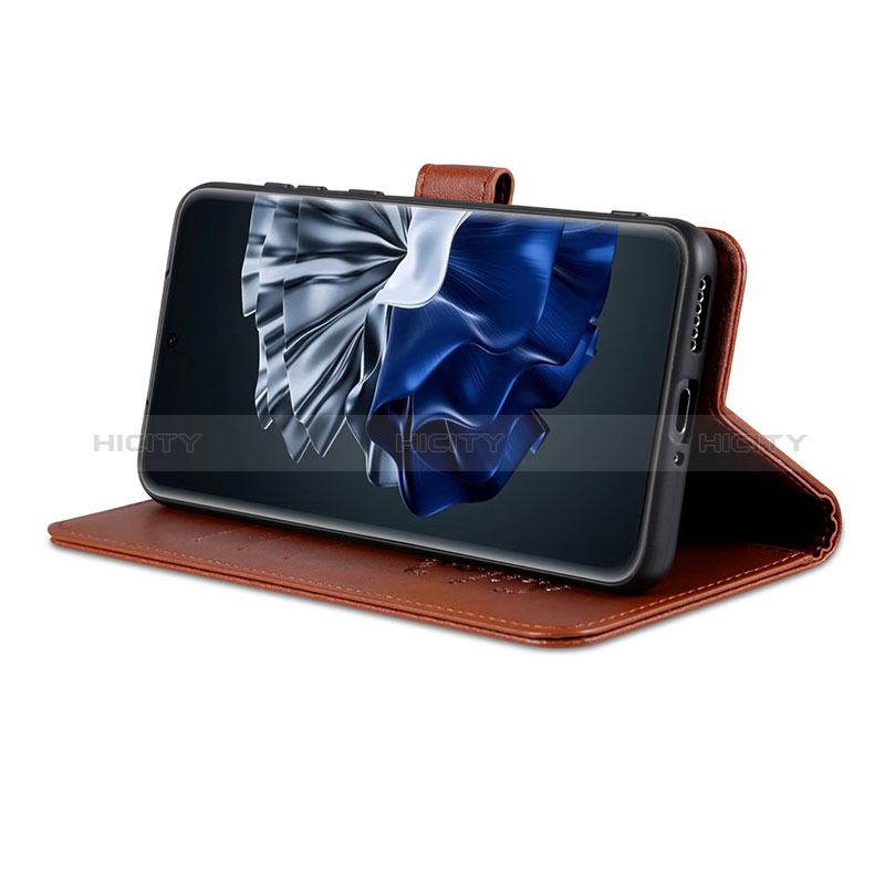 Custodia Portafoglio In Pelle Cover con Supporto YZ4 per Huawei P60 Pro