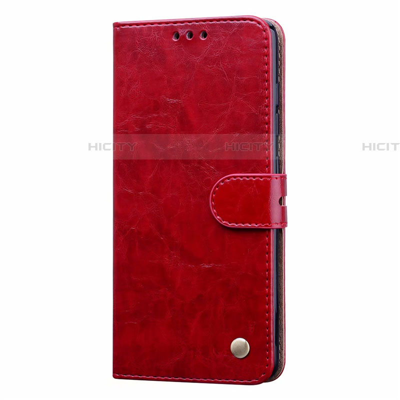 Custodia Portafoglio In Pelle Cover con Supporto Z02 per Samsung Galaxy A51 5G Rosso
