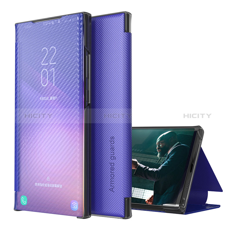 Custodia Portafoglio In Pelle Cover con Supporto ZL1 per Samsung Galaxy A51 4G Viola