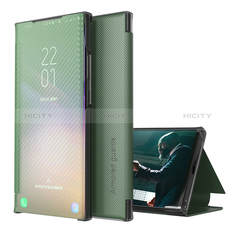 Custodia Portafoglio In Pelle Cover con Supporto ZL1 per Samsung Galaxy S20 Plus 5G Verde