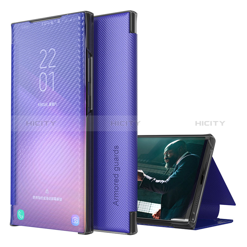 Custodia Portafoglio In Pelle Cover con Supporto ZL1 per Samsung Galaxy S20 Plus Viola