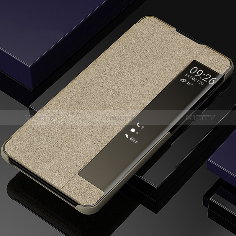 Custodia Portafoglio In Pelle Cover con Supporto ZL2 per Samsung Galaxy Note 10 5G Oro