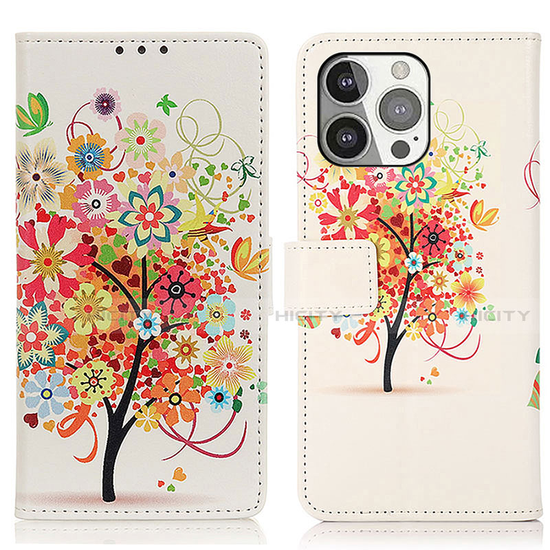 Custodia Portafoglio In Pelle Fantasia Modello Cover con Supporto A07 per Apple iPhone 14 Pro Max