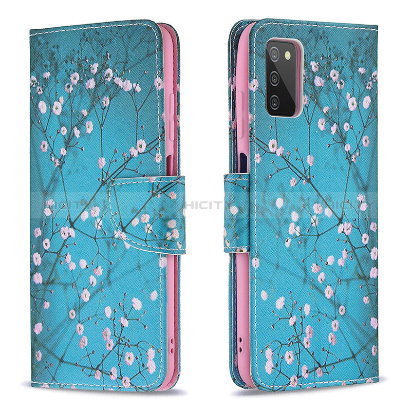 Custodia Portafoglio In Pelle Fantasia Modello Cover con Supporto B01F per Samsung Galaxy A02s