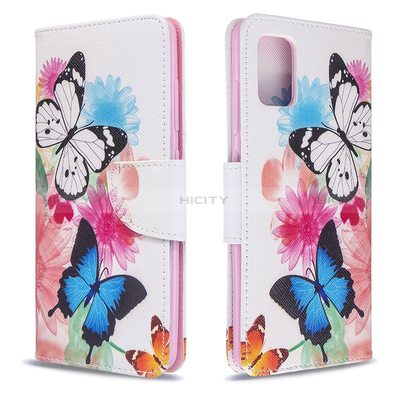 Custodia Portafoglio In Pelle Fantasia Modello Cover con Supporto B01F per Samsung Galaxy A51 4G Colorato