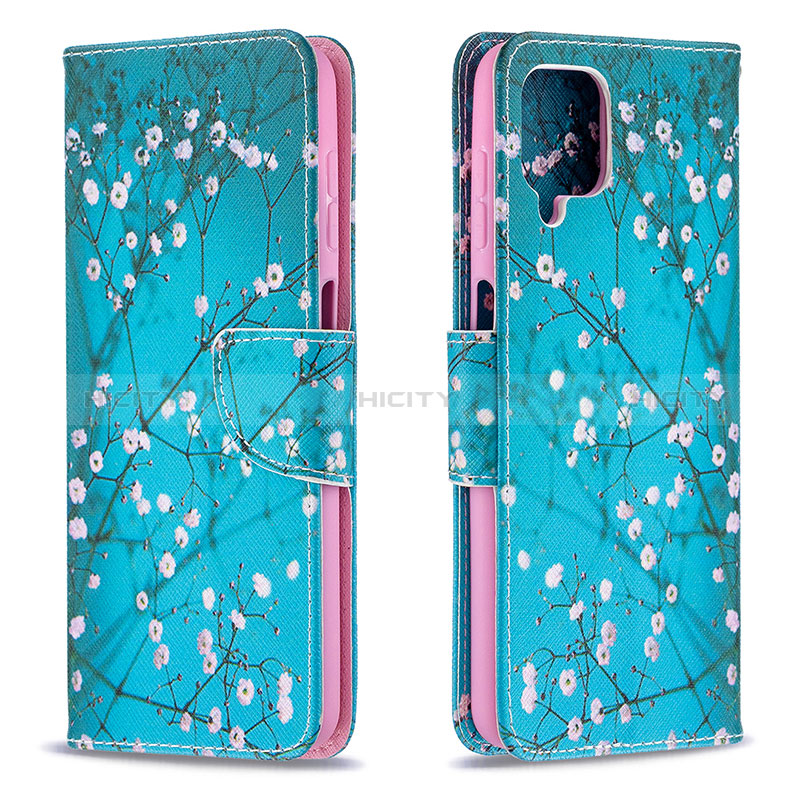 Custodia Portafoglio In Pelle Fantasia Modello Cover con Supporto B01F per Samsung Galaxy M12