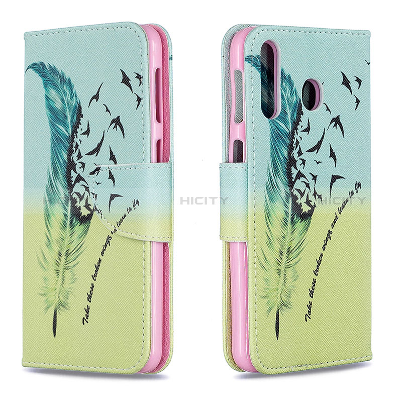 Custodia Portafoglio In Pelle Fantasia Modello Cover con Supporto B01F per Samsung Galaxy M30