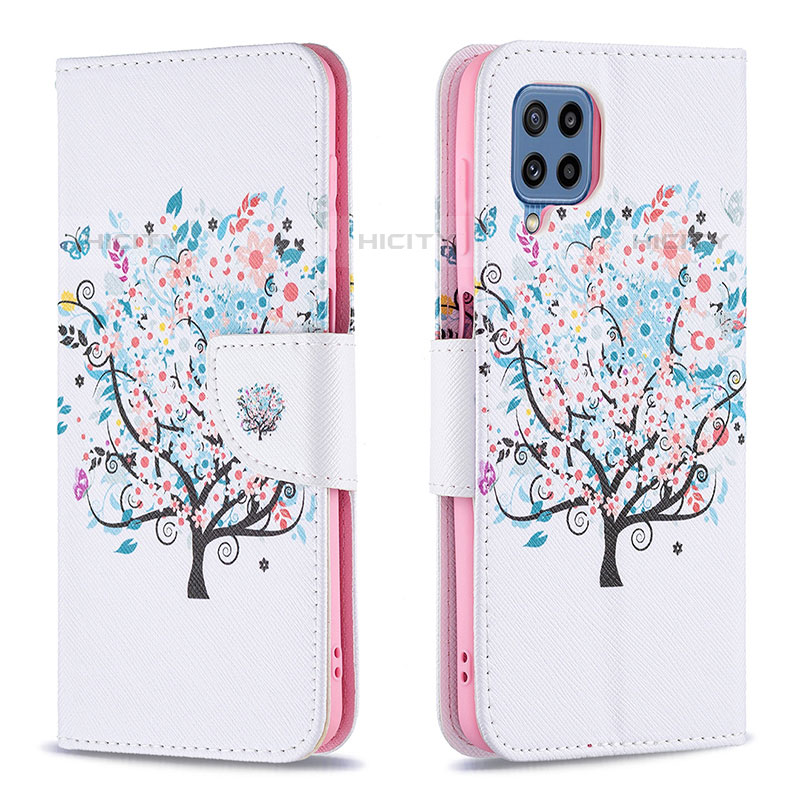 Custodia Portafoglio In Pelle Fantasia Modello Cover con Supporto B01F per Samsung Galaxy M32 4G