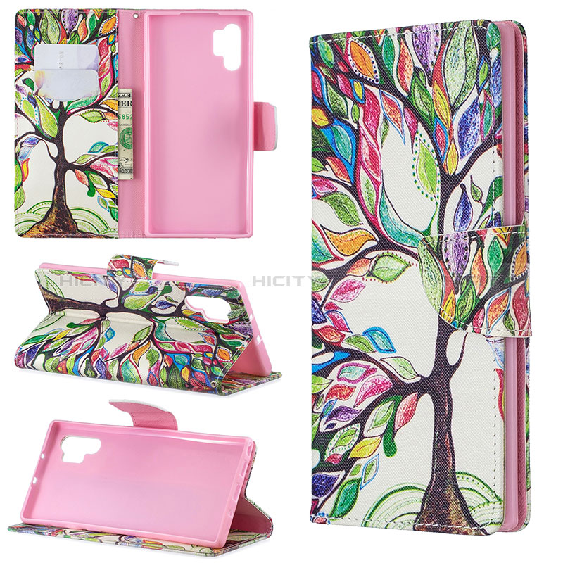 Custodia Portafoglio In Pelle Fantasia Modello Cover con Supporto B01F per Samsung Galaxy Note 10 Plus 5G