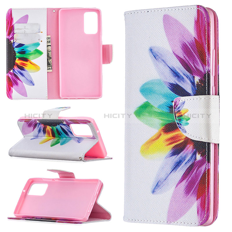 Custodia Portafoglio In Pelle Fantasia Modello Cover con Supporto B01F per Samsung Galaxy Note 20 5G