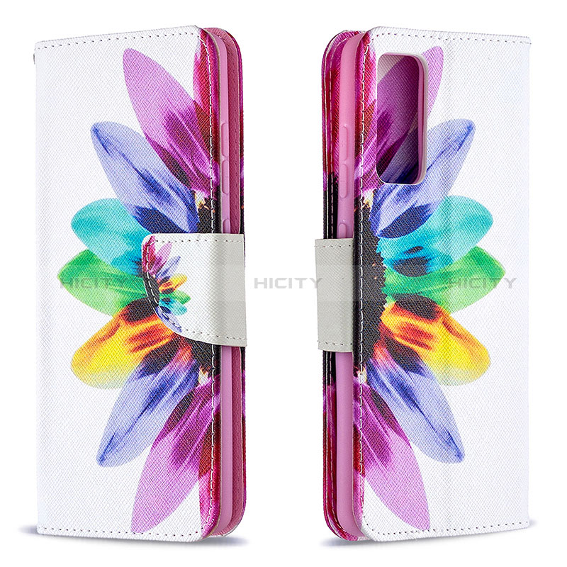 Custodia Portafoglio In Pelle Fantasia Modello Cover con Supporto B01F per Samsung Galaxy S20 Lite 5G Multicolore