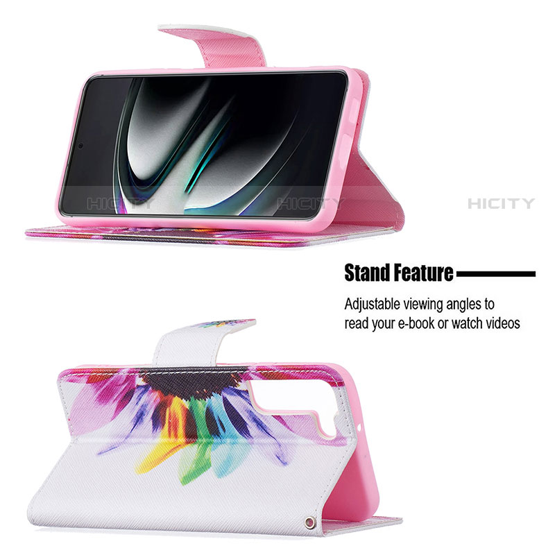 Custodia Portafoglio In Pelle Fantasia Modello Cover con Supporto B01F per Samsung Galaxy S23 Plus 5G