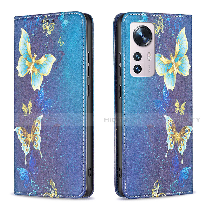Custodia Portafoglio In Pelle Fantasia Modello Cover con Supporto B01F per Xiaomi Mi 12 5G