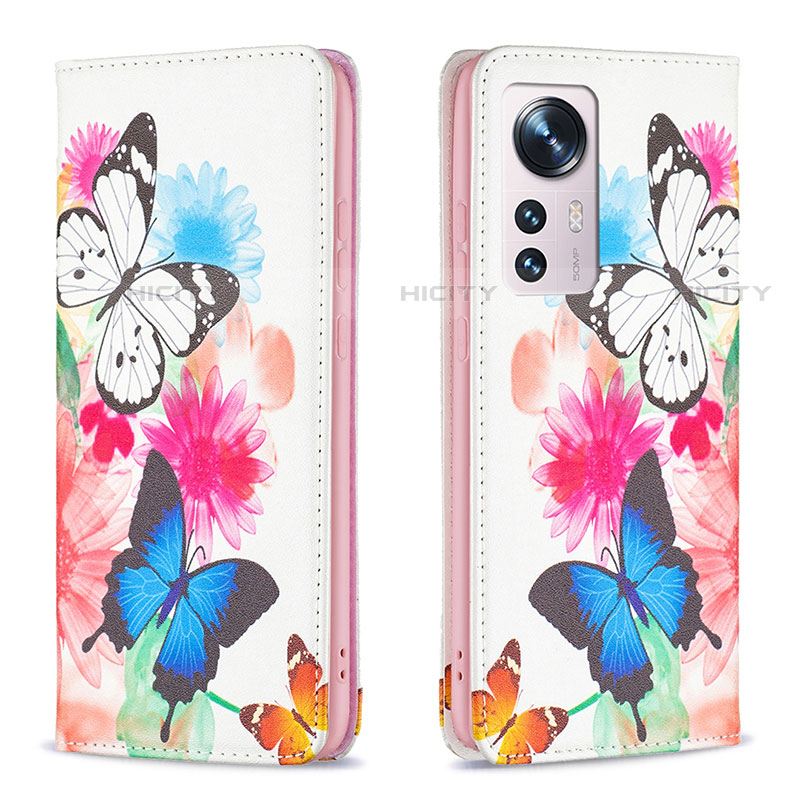 Custodia Portafoglio In Pelle Fantasia Modello Cover con Supporto B01F per Xiaomi Mi 12S Pro 5G