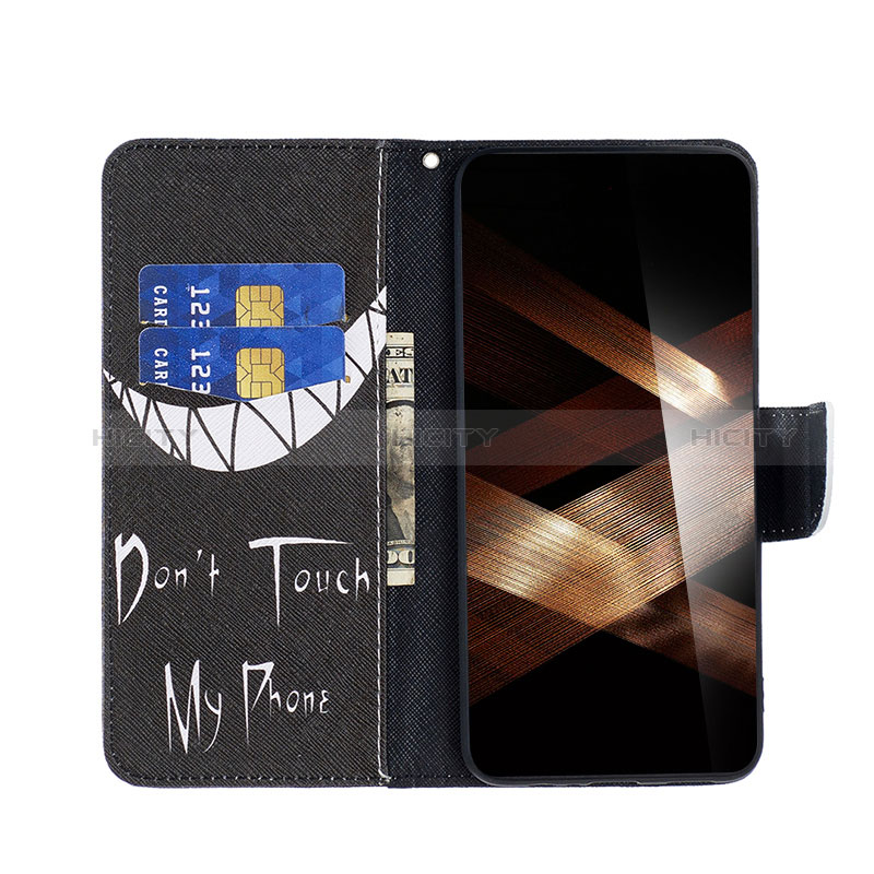 Custodia Portafoglio In Pelle Fantasia Modello Cover con Supporto B01F per Xiaomi Redmi Note 13 Pro+ Plus 5G