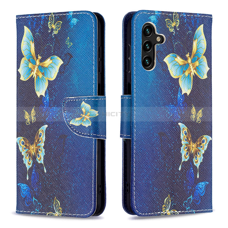 Custodia Portafoglio In Pelle Fantasia Modello Cover con Supporto B03F per Samsung Galaxy A04s