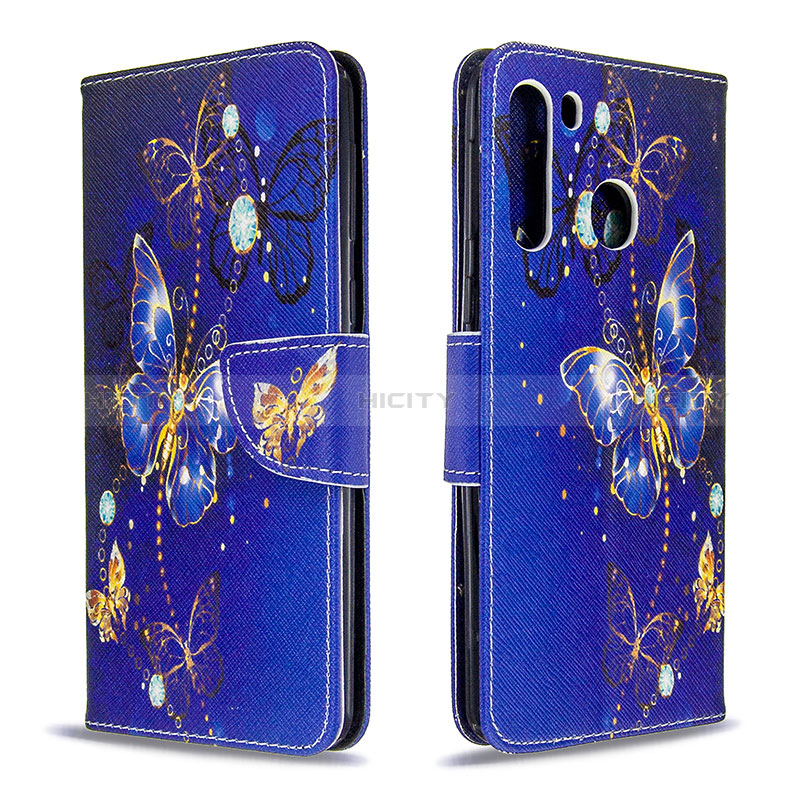 Custodia Portafoglio In Pelle Fantasia Modello Cover con Supporto B03F per Samsung Galaxy A21