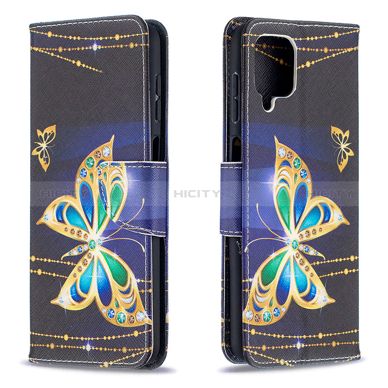 Custodia Portafoglio In Pelle Fantasia Modello Cover con Supporto B03F per Samsung Galaxy M12