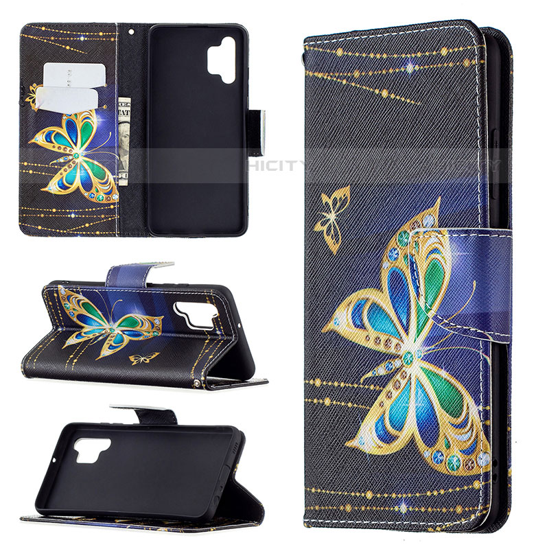 Custodia Portafoglio In Pelle Fantasia Modello Cover con Supporto B03F per Samsung Galaxy M32 5G