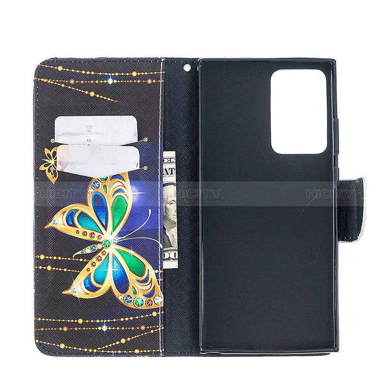 Custodia Portafoglio In Pelle Fantasia Modello Cover con Supporto B03F per Samsung Galaxy Note 20 Ultra 5G