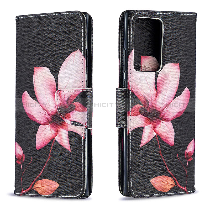 Custodia Portafoglio In Pelle Fantasia Modello Cover con Supporto B03F per Samsung Galaxy Note 20 Ultra 5G Rosso