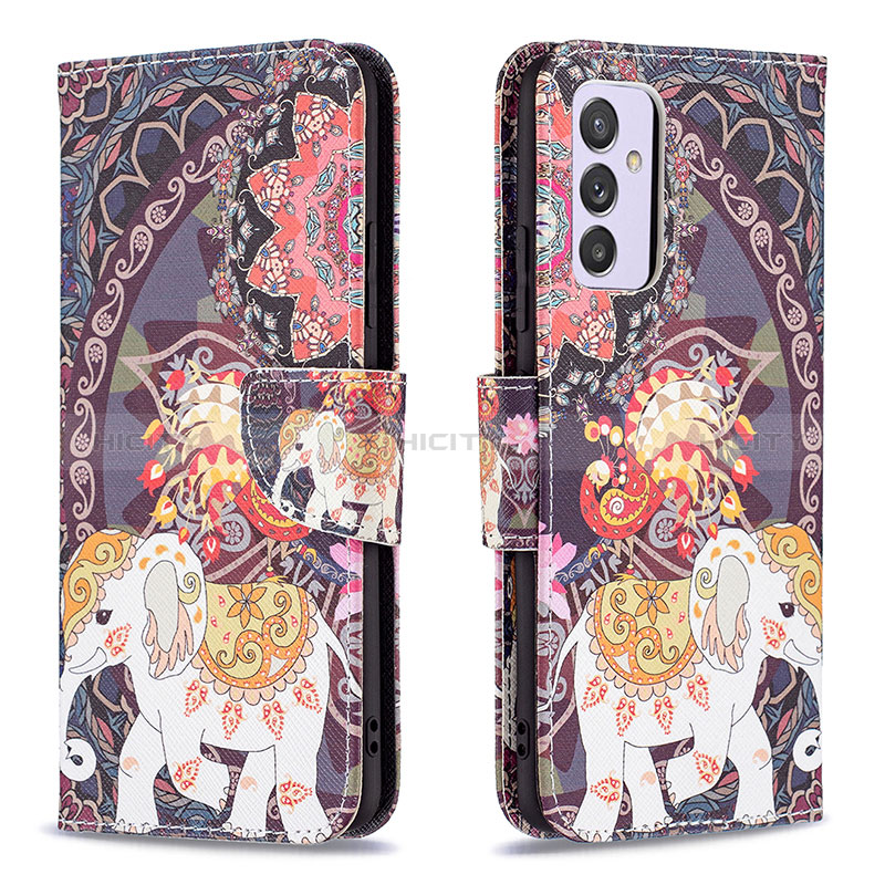 Custodia Portafoglio In Pelle Fantasia Modello Cover con Supporto B03F per Samsung Galaxy Quantum2 5G