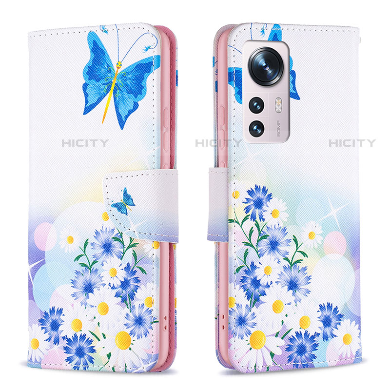 Custodia Portafoglio In Pelle Fantasia Modello Cover con Supporto B03F per Xiaomi Mi 12 Pro 5G