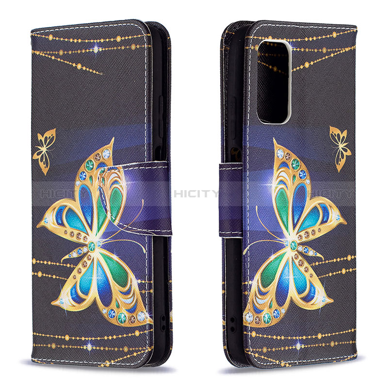 Custodia Portafoglio In Pelle Fantasia Modello Cover con Supporto B03F per Xiaomi Poco M3