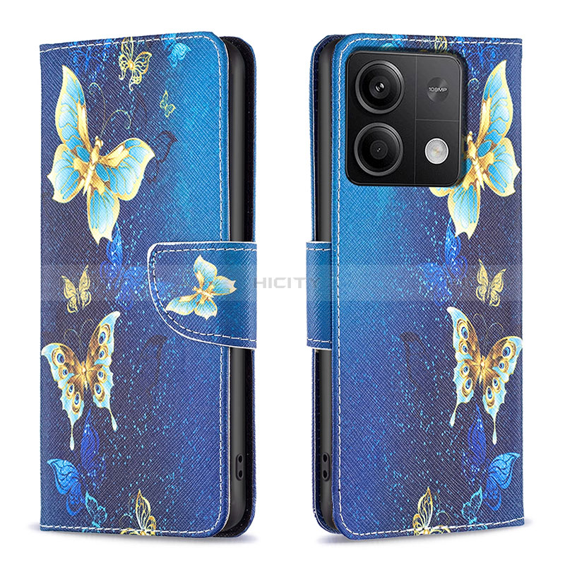 Custodia Portafoglio In Pelle Fantasia Modello Cover con Supporto B03F per Xiaomi Redmi Note 13 5G