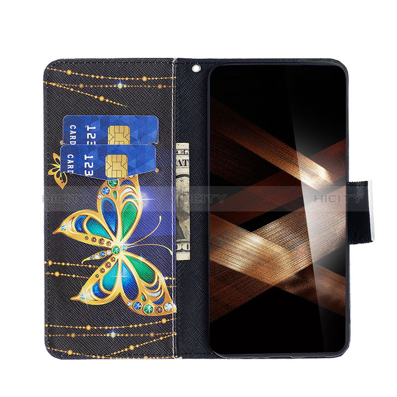 Custodia Portafoglio In Pelle Fantasia Modello Cover con Supporto B03F per Xiaomi Redmi Note 13 Pro 5G