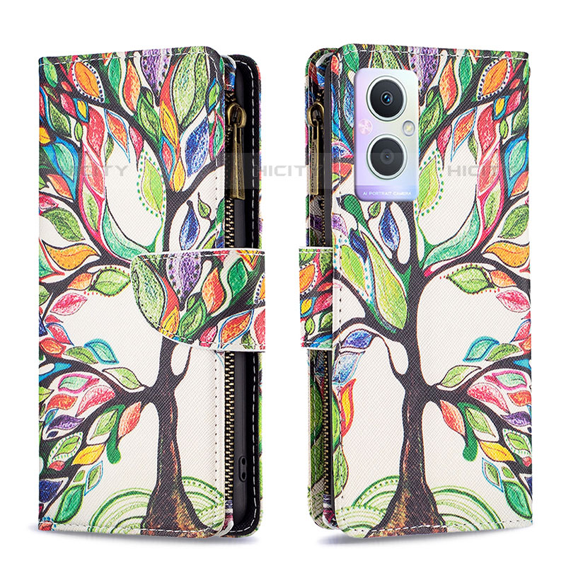 Custodia Portafoglio In Pelle Fantasia Modello Cover con Supporto B04F per OnePlus Nord N20 5G