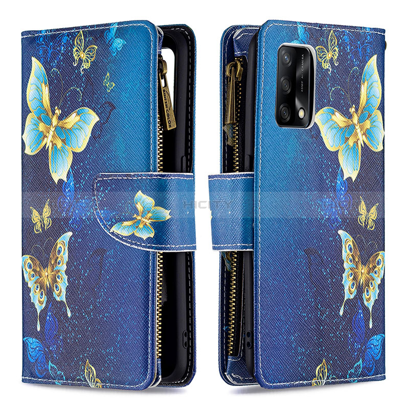 Custodia Portafoglio In Pelle Fantasia Modello Cover con Supporto B04F per Oppo A95 4G