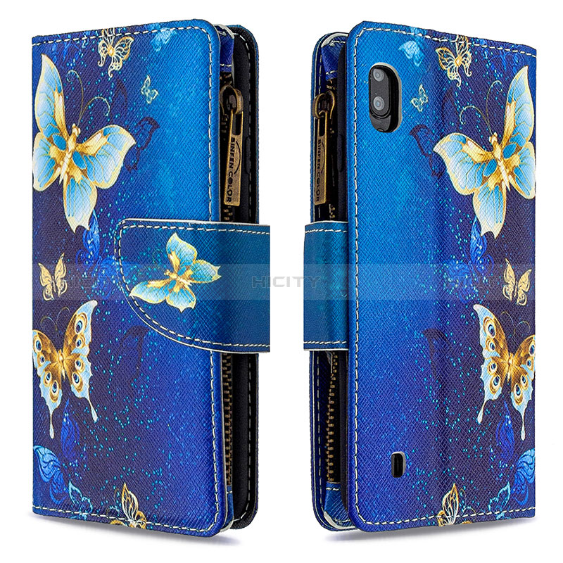 Custodia Portafoglio In Pelle Fantasia Modello Cover con Supporto B04F per Samsung Galaxy A10