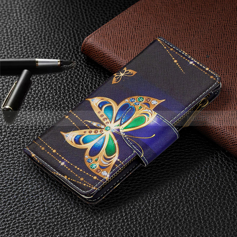 Custodia Portafoglio In Pelle Fantasia Modello Cover con Supporto B04F per Samsung Galaxy A20