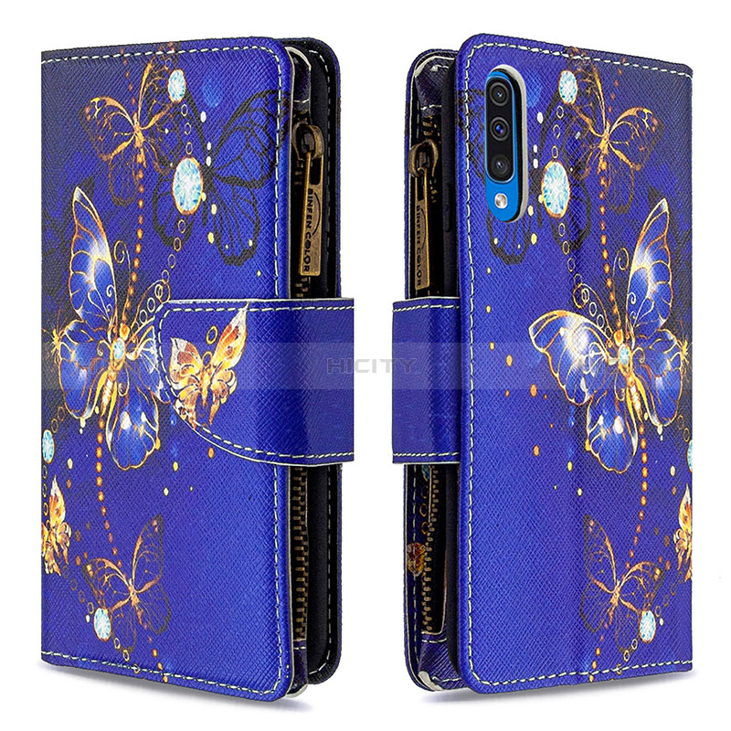 Custodia Portafoglio In Pelle Fantasia Modello Cover con Supporto B04F per Samsung Galaxy A50