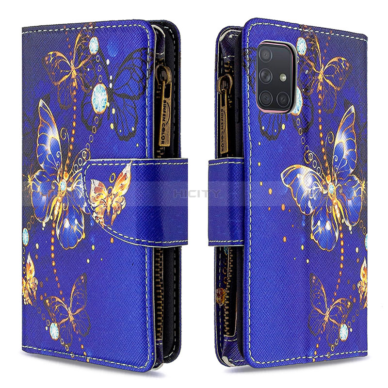 Custodia Portafoglio In Pelle Fantasia Modello Cover con Supporto B04F per Samsung Galaxy A71 4G A715