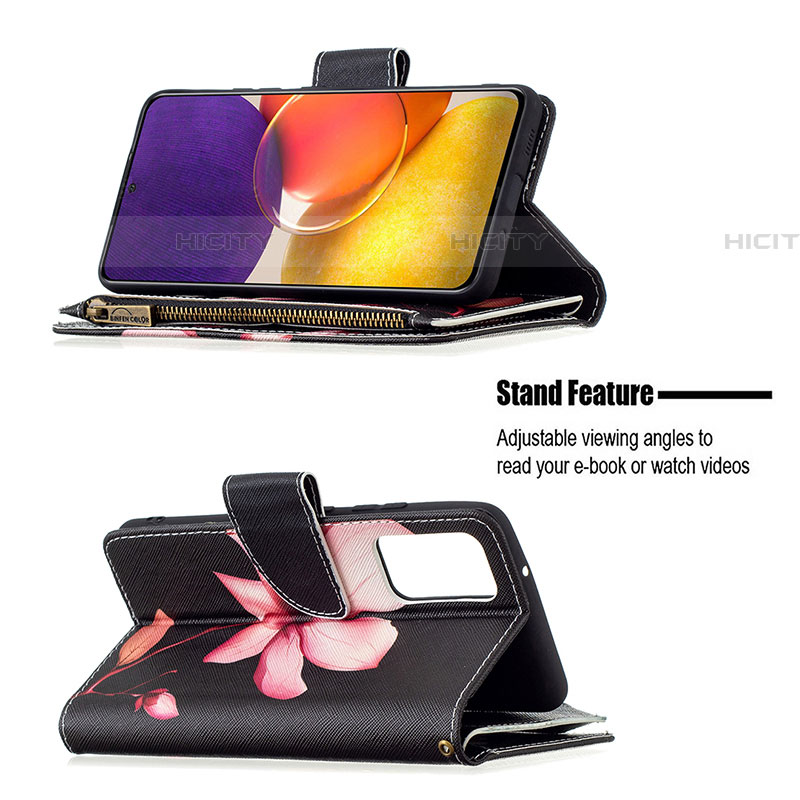 Custodia Portafoglio In Pelle Fantasia Modello Cover con Supporto B04F per Samsung Galaxy A82 5G