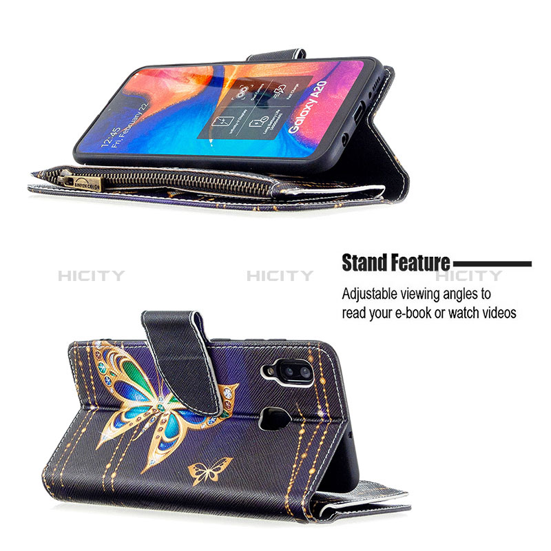 Custodia Portafoglio In Pelle Fantasia Modello Cover con Supporto B04F per Samsung Galaxy M10S