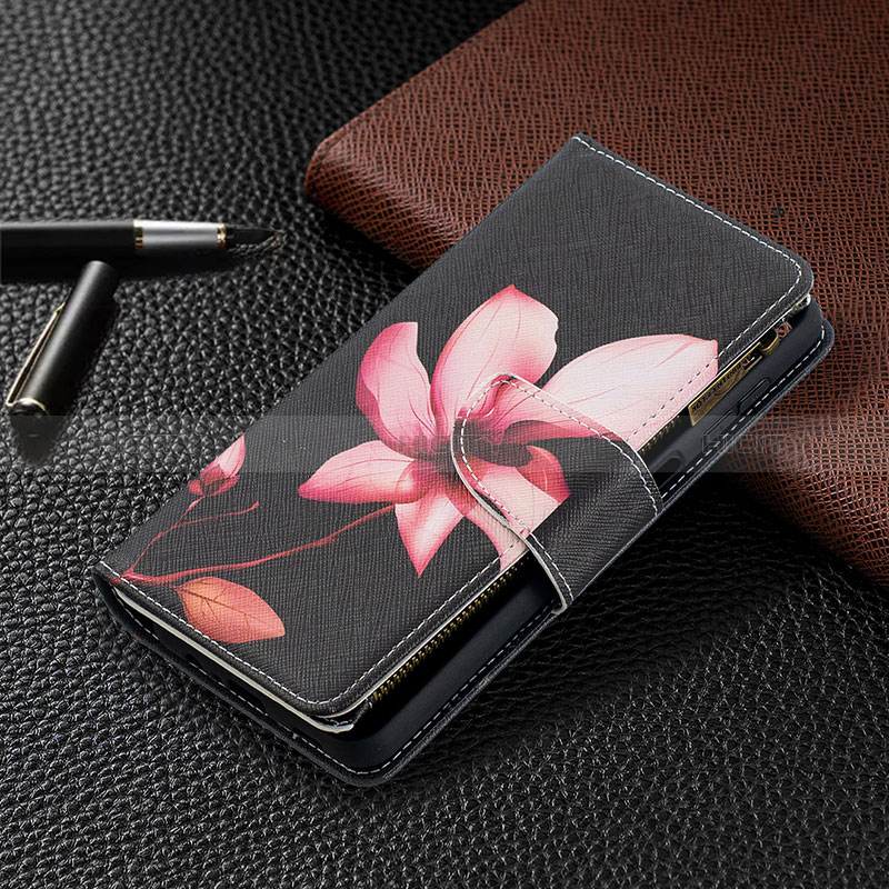 Custodia Portafoglio In Pelle Fantasia Modello Cover con Supporto B04F per Samsung Galaxy M12
