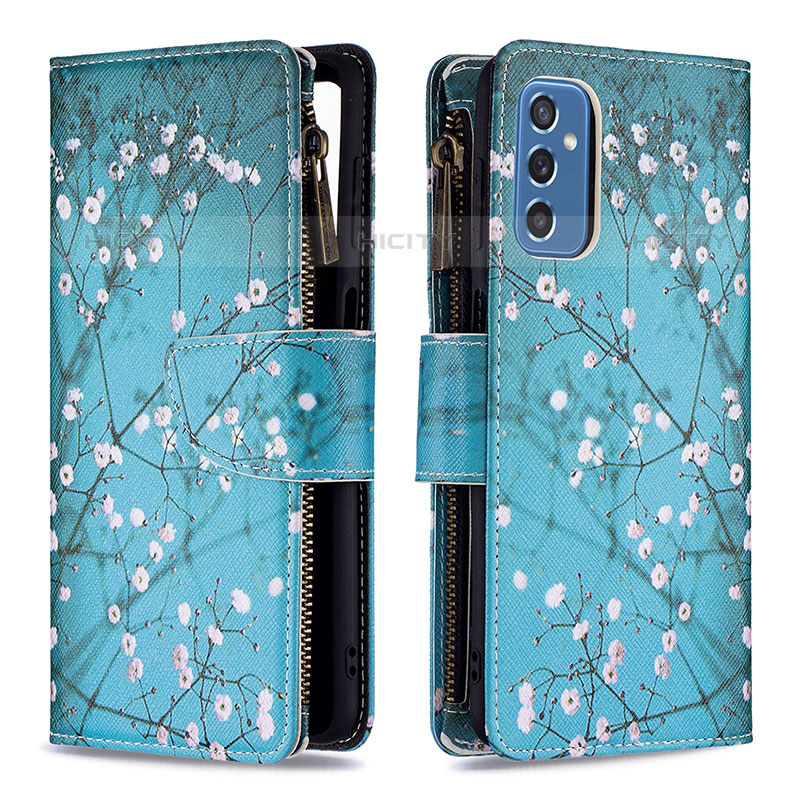 Custodia Portafoglio In Pelle Fantasia Modello Cover con Supporto B04F per Samsung Galaxy M52 5G