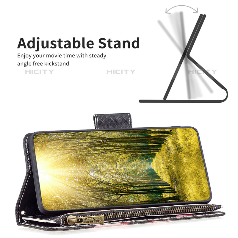 Custodia Portafoglio In Pelle Fantasia Modello Cover con Supporto B04F per Samsung Galaxy M53 5G