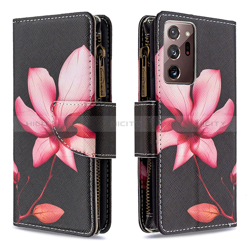 Custodia Portafoglio In Pelle Fantasia Modello Cover con Supporto B04F per Samsung Galaxy Note 20 Ultra 5G