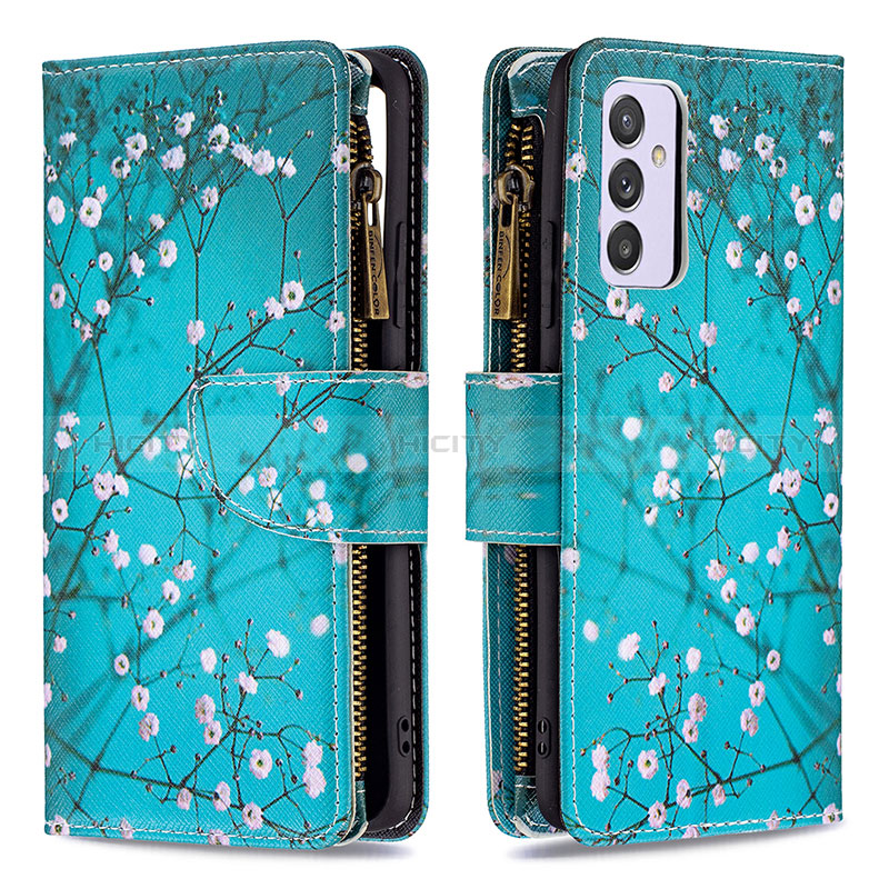 Custodia Portafoglio In Pelle Fantasia Modello Cover con Supporto B04F per Samsung Galaxy Quantum2 5G