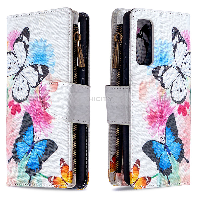 Custodia Portafoglio In Pelle Fantasia Modello Cover con Supporto B04F per Samsung Galaxy S20 FE 5G